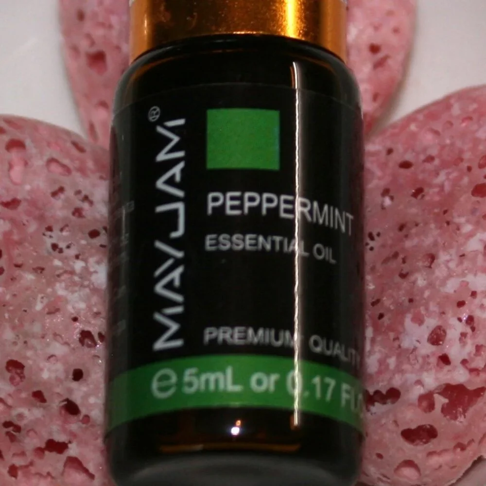 HAND CRAFTED 2 Peppermint Aroma Stones Aromatherapy Essential Oil Diffuser Pair